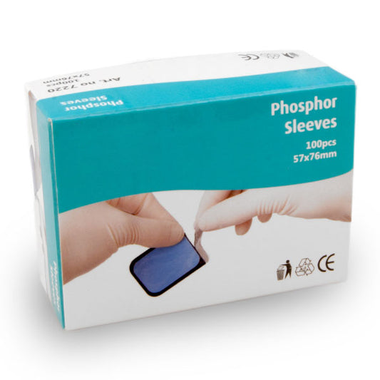 Fosfor hoesjes (voor plaatje 57 x 76mm, maat 4) 100 stuks | InnovetDirect
