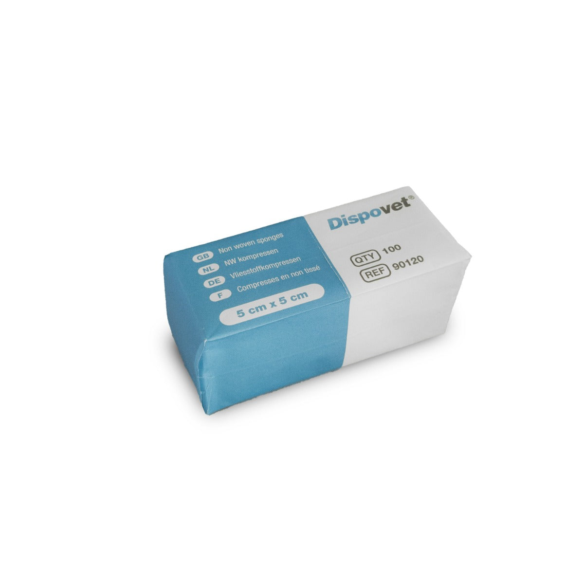 Compresses non tissées Dispovet (5 x 5 cm) - 100 pièces