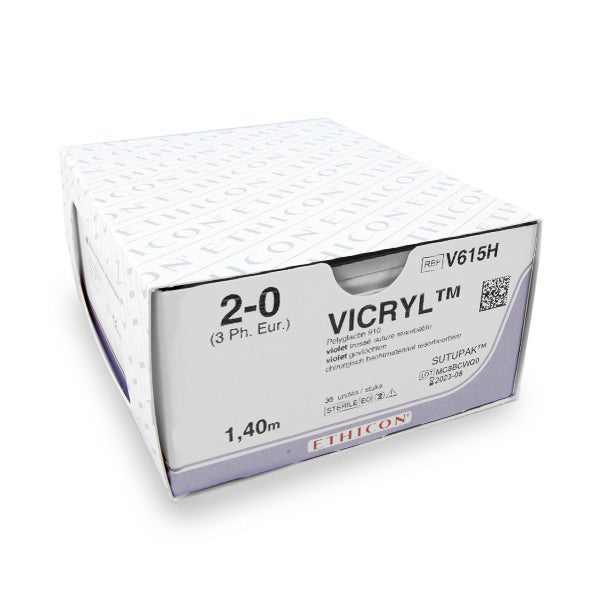 Hechtdraad Vicryl Plus (V615H, 2-0, sutopack) 36 stuks | Ethicon